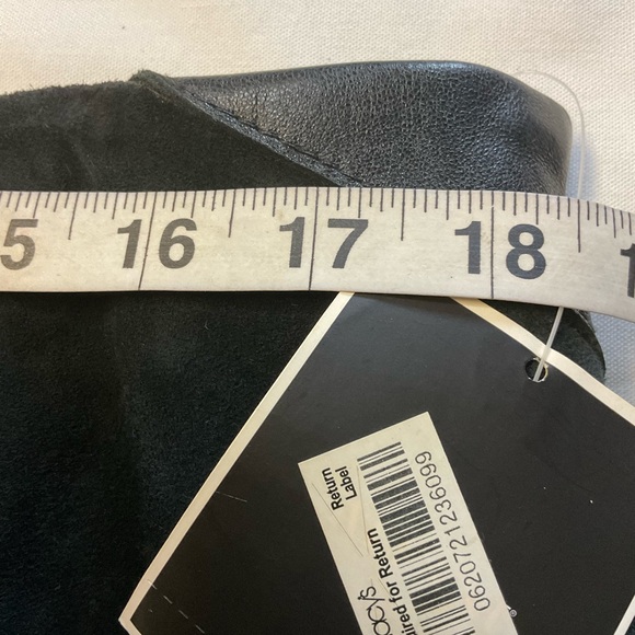 ALFANI Black 100% Leather Chevron Skirt – Size 16 NWT - Picture 6 of 9